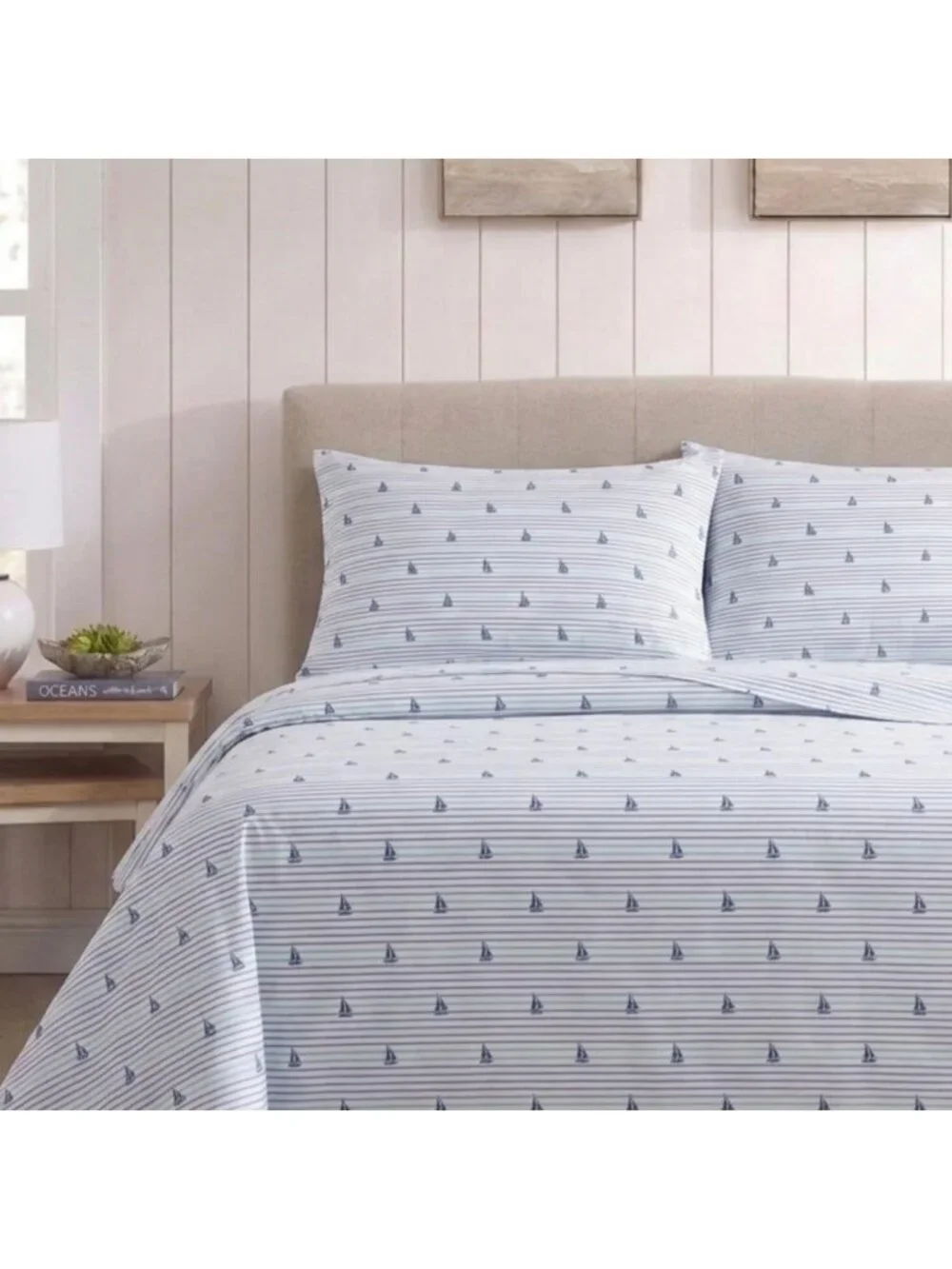 Cozy Twin Cotton Percale Sheet Set with Matching Pillowcase - Soft & Breathable